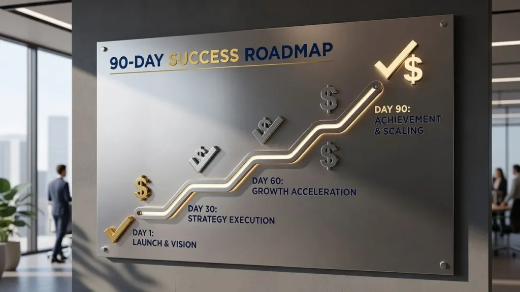 90-day action plan roadmap for making money with ChatGPT
