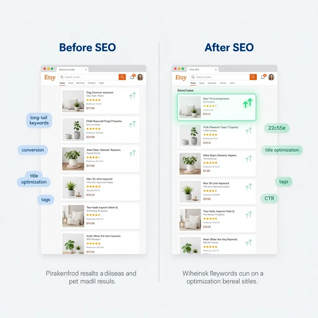 Best AI SEO tools 2026 improving Etsy search rankings