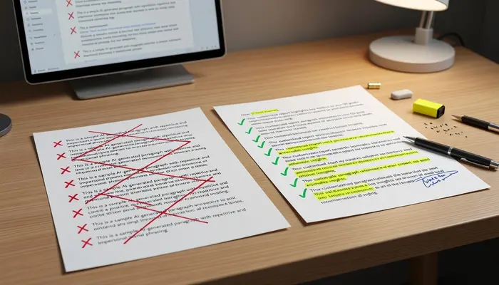 Personalized ChatGPT proposal versus generic AI output for Upwork applications