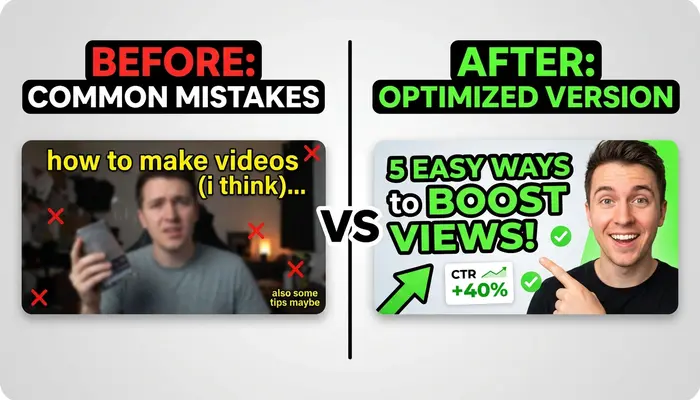Common YouTube thumbnail mistakes to avoid