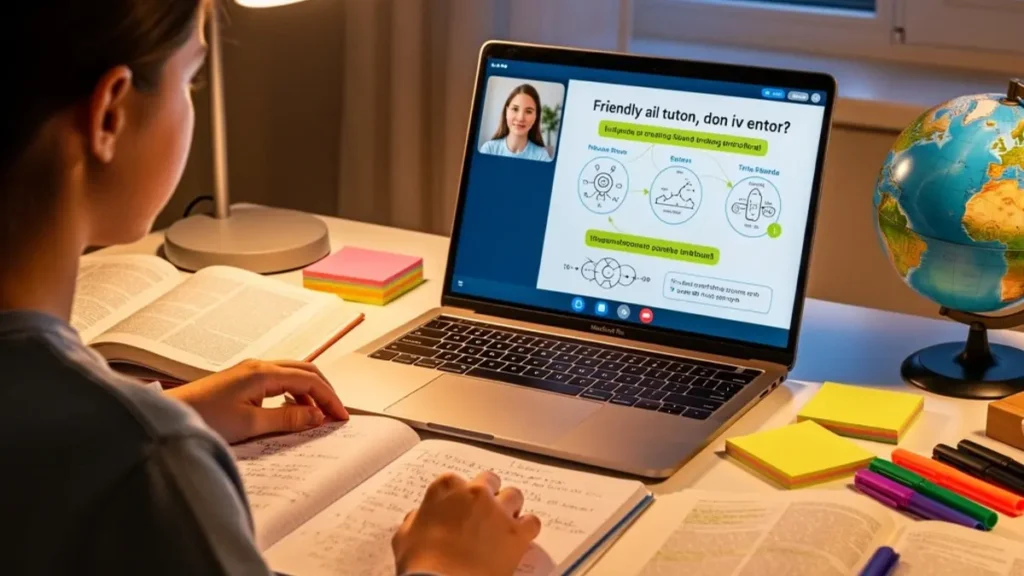 Online tutor using ChatGPT to explain educational concepts to students