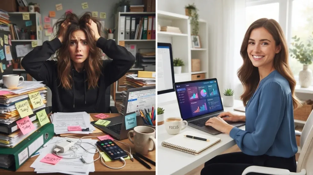 Virtual assistant productivity before and after using AI tools for virtual assistants 2026