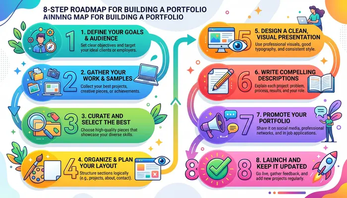How to create a writing portfolio and freelancer website portfolio in 8 simple steps