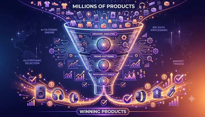 Best AI tools for Shopify product research funnel visualization