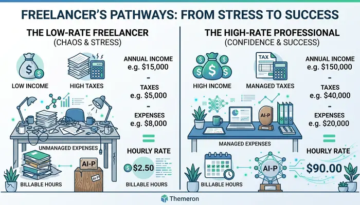 Difference between underpricing and premium pricing for freelance services